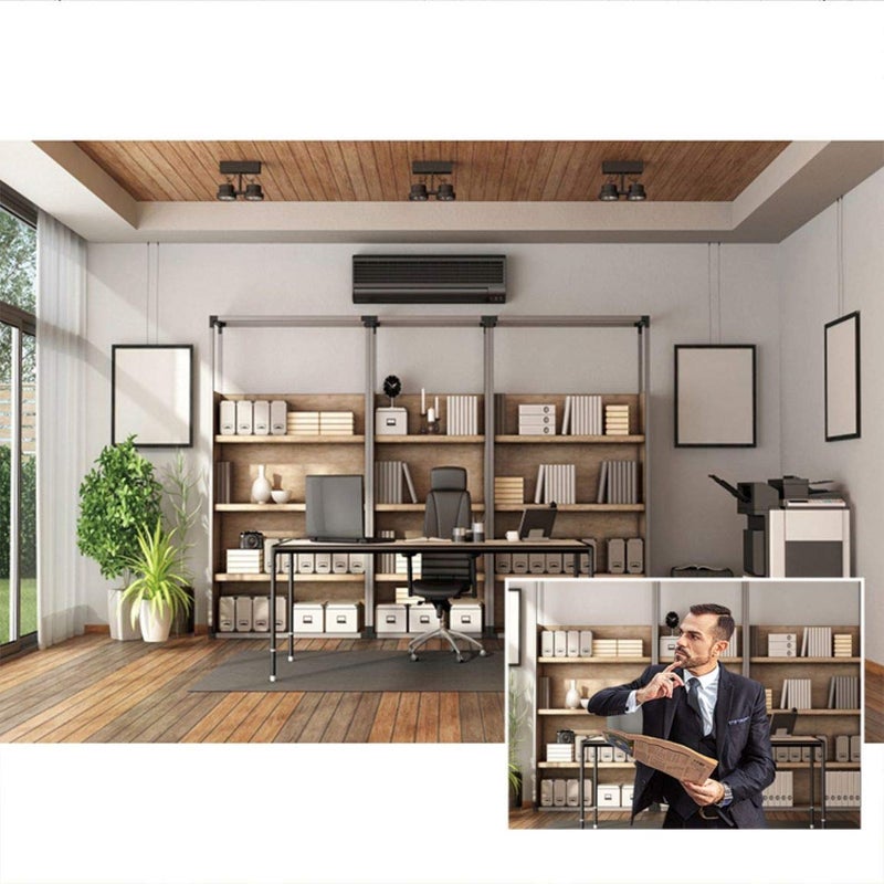 DASHAN 9x6ft Office Backdrop for Video Conference Zoom Professional Photography Backdrop Home Office Decorations Interior Background for Photoshoot Portrait Photo Studio Props - Image 1